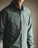 Rite Stuff Atlas Work Shirt - Sage Green Salt & Pepper