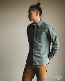Rite Stuff Atlas Work Shirt - Sage Green Salt & Pepper