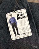 Rite Stuff Daybreak Selvedge Work Pants - Salt & Pepper (Charcoal)
