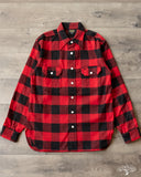 The Rite Stuff Icebreaker 11oz Buffalo Plaid Flannel Work Shirt - Red