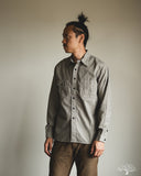 Rite Stuff Railhead Engineer Selvedge Work Shirt Salt & Pepper - Iron Grey
