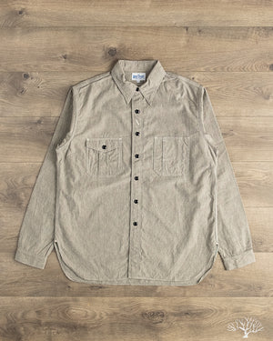 Rite Stuff Railhead Engineer Selvedge Work Shirt Salt & Pepper - Iron Grey