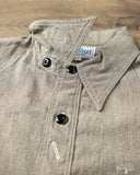 Rite Stuff Railhead Engineer Selvedge Work Shirt Salt & Pepper - Iron Grey