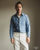 The Rite Stuff Uncle Sam Selvedge Chambray Work Shirt - Indigo