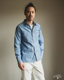 The Rite Stuff Uncle Sam Selvedge Chambray Work Shirt - Indigo