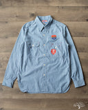 The Rite Stuff Uncle Sam Selvedge Chambray Work Shirt - Indigo