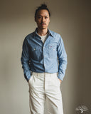 The Rite Stuff Uncle Sam Selvedge Chambray Work Shirt - Indigo