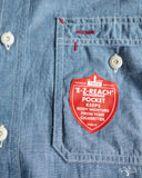 The Rite Stuff Uncle Sam Selvedge Chambray Work Shirt - Indigo