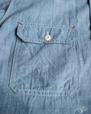 The Rite Stuff Uncle Sam Selvedge Chambray Work Shirt - Indigo