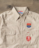 The Rite Stuff Uncle Sam Selvedge Chambray Work Shirt - Tan