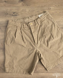Seuvas 10oz Canvas 2-Tuck Shorts - Coffee