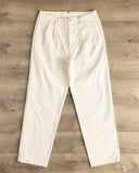 Seuvas - 10oz Canvas 2-Tuck Trousers (Long) - Natural