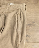 Seuvas - 10oz Canvas 2-Tuck Trousers (Regular) - Coffee