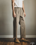 Seuvas - 10oz Canvas 2-Tuck Trousers (Regular) - Coffee