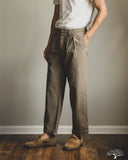 Seuvas - 10oz Canvas 2-Tuck Trousers (Regular) - Coffee