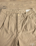Seuvas - 10oz Canvas 2-Tuck Trousers (Regular) - Coffee