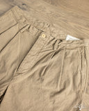 Seuvas - 10oz Canvas 2-Tuck Trousers (Regular) - Coffee
