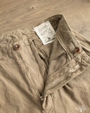 Seuvas 10oz Canvas Tapered 2-Tuck Pants (Regular) - Coffee