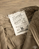 Seuvas 10oz Canvas Tapered 2-Tuck Pants (Regular) - Coffee