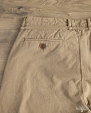 Seuvas 10oz Canvas Tapered 2-Tuck Pants (Regular) - Coffee