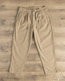 Seuvas 10oz Canvas Tapered 2-Tuck Pants (Regular) - Coffee