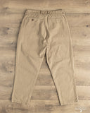 Seuvas 10oz Canvas Tapered 2-Tuck Pants (Regular) - Coffee
