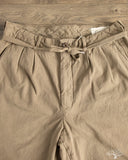 Seuvas 10oz Canvas Tapered 2-Tuck Pants (Regular) - Coffee