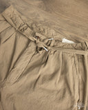 Seuvas 10oz Canvas Tapered 2-Tuck Pants (Regular) - Coffee