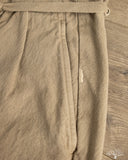 Seuvas 10oz Canvas Tapered 2-Tuck Pants (Regular) - Coffee