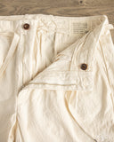 Seuvas - 10oz Canvas Tapered 2-Tuck Pants (Regular) - Natural