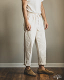 Seuvas - 10oz Canvas Tapered 2-Tuck Pants (Regular) - Natural
