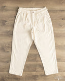 Seuvas - 10oz Canvas Tapered 2-Tuck Pants (Regular) - Natural