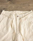 Seuvas - 10oz Canvas Tapered 2-Tuck Pants (Regular) - Natural