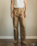 Seuvas - Chino 2-Tuck Trousers - Brown