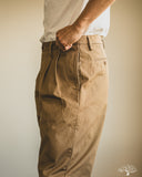 Seuvas - Chino 2-Tuck Trousers - Brown