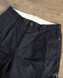 Seuvas - Chino 2-Tuck Trousers - Navy