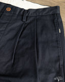 Seuvas - Chino 2-Tuck Trousers - Navy