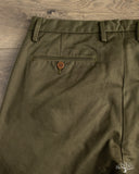 Seuvas - Chino 2-Tuck Trousers - Olive