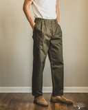 Seuvas - Chino 2-Tuck Trousers - Olive