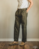 Seuvas - Chino 2-Tuck Trousers - Olive