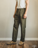 Seuvas - Chino 2-Tuck Trousers - Olive