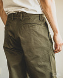 Seuvas - Chino 2-Tuck Trousers - Olive