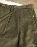 Seuvas - Chino 2-Tuck Trousers - Olive