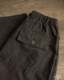 Seuvas Linen Cotton Relaxed Pants - Charcoal