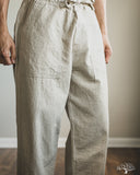 Seuvas Linen Cotton Relaxed Pants - Natural