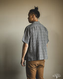 Seuvas Linen Open Collar Shirt - Gray