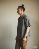 Seuvas Linen Open Collar Shirt - Gray