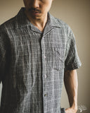 Seuvas Linen Open Collar Shirt - Gray