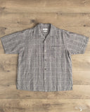 Seuvas Linen Open Collar Shirt - Gray