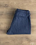 Seuvas - Linen Tapered 2-Tuck Pants - Navy